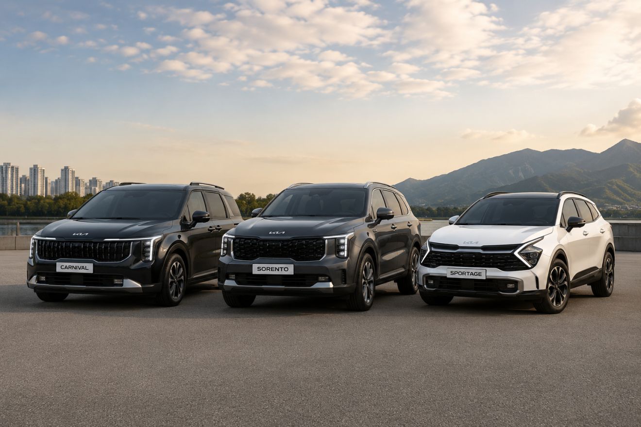 Kia Carnival, Sorento, Sportage